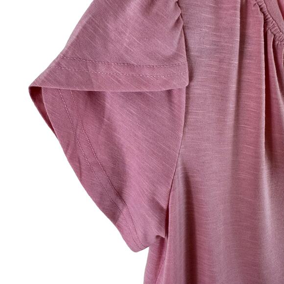 Kikula NWT Pink Short Sleeve T-Neck Lightweight Stretchy T-Shirt Size S - Picture 3 of 5